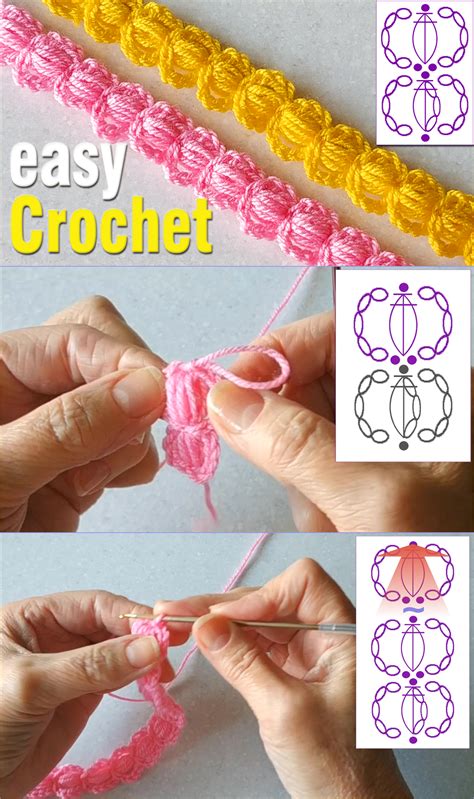 Easy Crochet A Simple Cord Free Puff Stitch Cord Pattern Video