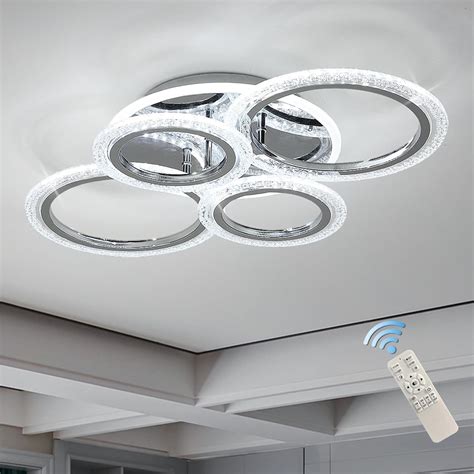 Garwarm Modern Ceiling Light 58W Dimmable Flush Mount LED Ceiling Lamp