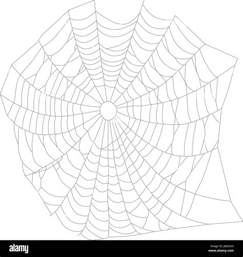 Vector illustration white spider web, net. Halloween symbol Stock ...