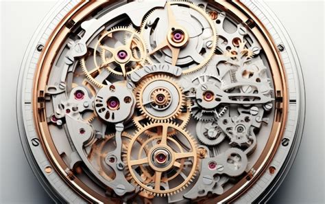 Premium Photo The Complex Inner Mechanism Of A Mechanical Watch Revealed