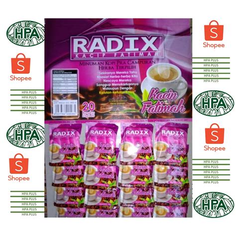 Jual Radix Kacip Fatimah Hpa Malaysia Isi Sachet Impor Dijamin