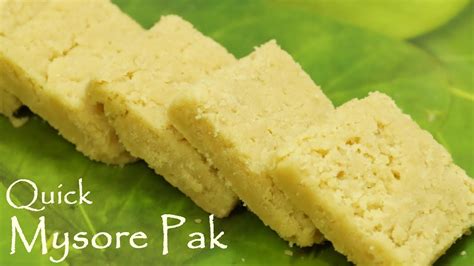 Easy Mysore Pak Recipe Mysore Pak Sweet Recipe In Telugu Indian