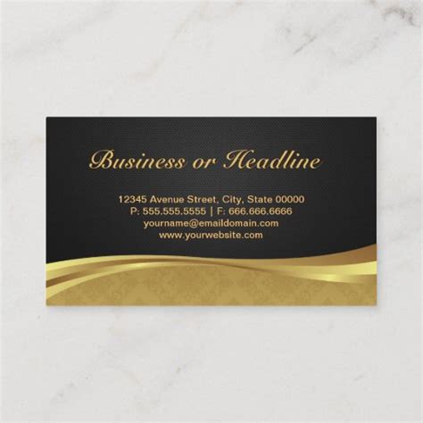 Saxophone Brass Instrument Elegant Gold Damask Business Card Zazzle