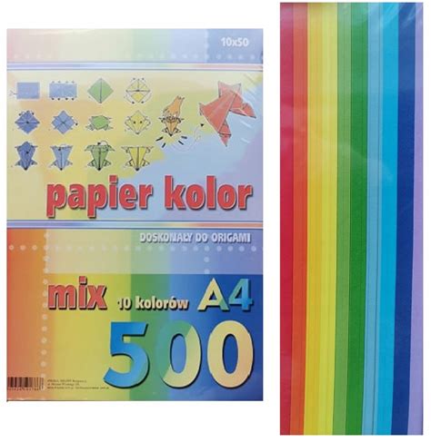 Papier Ksero A K Mix Kolor Kreska Papier Kolor A Cena