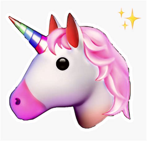 #unicorn #icon #stickers #unicornlove - Transparent Background Emoji ...