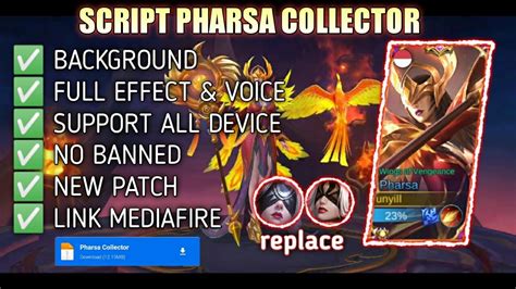 Script Pharsa Collector No Password Full Effect Voice Patch Terbaru