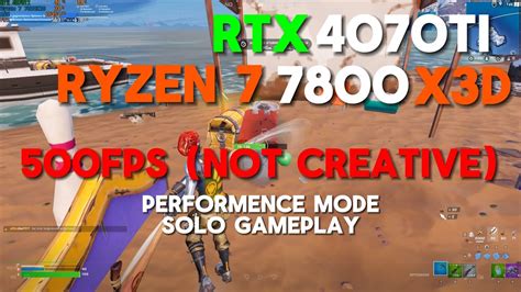 RTX 4070TI Ryzen 7 7800x3d Fortnite Chapter 5 Performance Mode