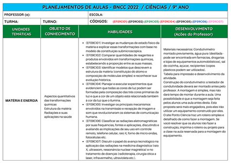 Planejamentos De Aulas Do Ao Ano Bncc