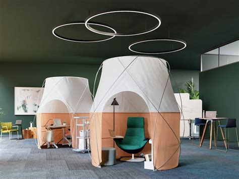 Steelcase Pod Tent freestanding work pod is a private space that limits ...