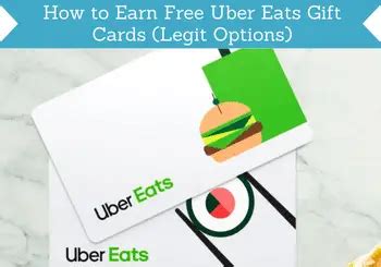 How To Earn Free Uber Eats Gift Cards 7 Legit Options