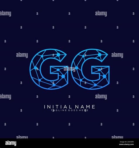 Gg Logo Design Stock Vector Images Alamy