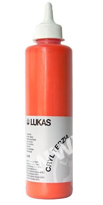 Akrylová barva LUKAS Cryl Terzia 500 ml kadmium oranžová SEVT cz