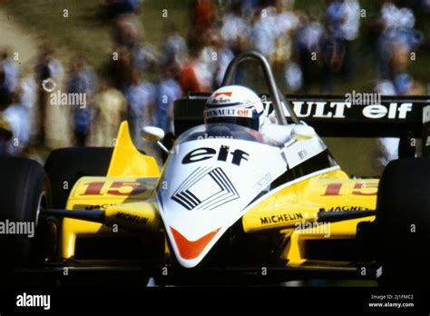 Alain Prost Fra Renault Re B Stock Photo Alamy