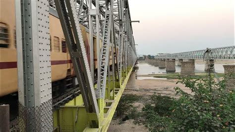 Wap 4 Tirupati Puri Festival Covid Spl Entering Krishna River Bridge