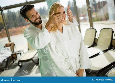 Couple Enjoying Spa Wellness Treatments Stock Image - Image of resort, lifestyle: 132649355