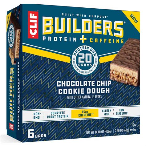 Clif Builders 20g Protein Bars Chocolate Chip Cookie Dough Shop Granola And Snack Bars At H E B