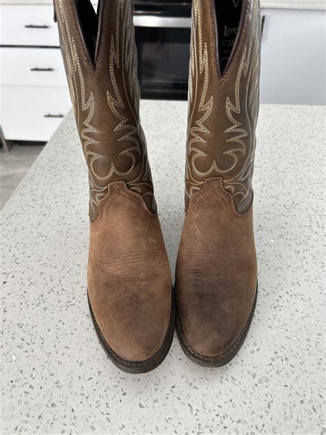 Womens Old West Cowboy Snip Toe Brown Boots Size Ebay