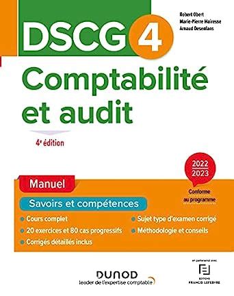 DSCG 4 Comptabilité et audit Manuel 2022 2023 2022 2023 Obert