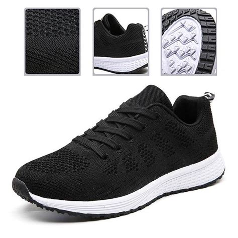 Damen Mode Mesh Sneakers Atmungsaktive Sportschuhe Komfortable Leichte