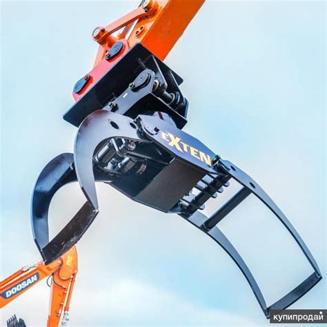 Захват для бревен, лесной грейфер гидравлический в Москве