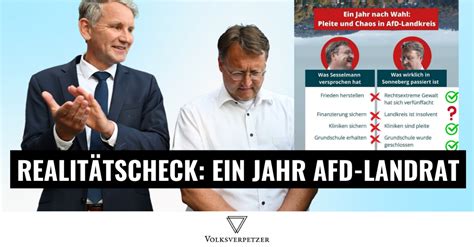 Ein Jahr AfD Landrat Wie Geht Es Sonneberg Jetzt Volksverpetzer