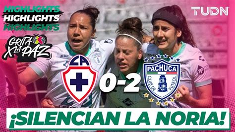 Resumen y goles Cruz Azul 0 2 Pachuca Grita México Femenil C22 J 12