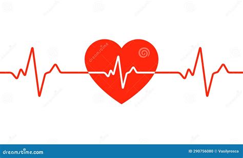 Heartbeat Ecg Electrocardiogram Vector Graph Wave Line Ekg Cardio