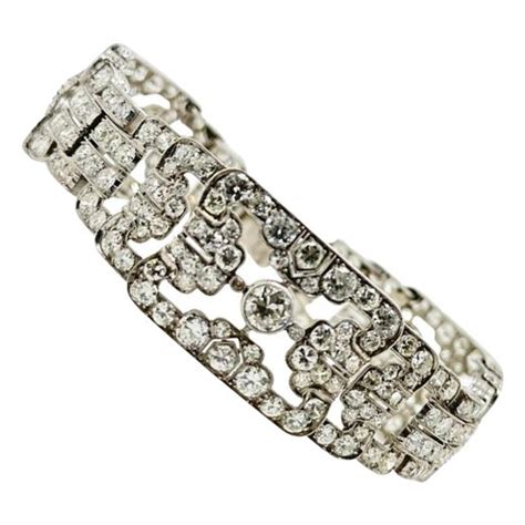 Multi Shaped Vintage Diamond Bracelet For Sale At 1stdibs