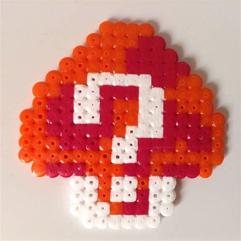 Mario Maker - Mystery Mushroom beads | Perler creations, Perler beads ...