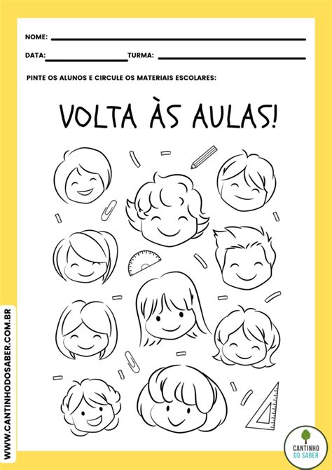 Atividades Para A Volta S Aulas Atividades Para A Educa O