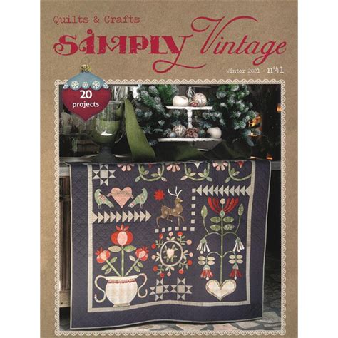 Quiltmania ~ Simply Vintage Winter 2021 Hobby House Needleworks