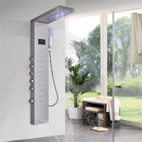 Ces Led Shower Panel Tower System Hydroelectricity Display Multi