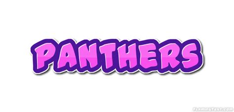 Panthers Лого Бесплатный инструмент для дизайна имени от Flaming Text