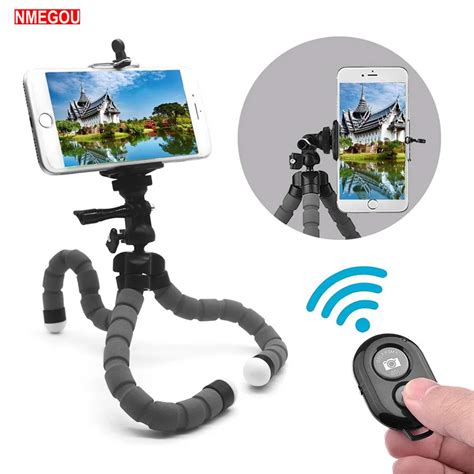 Mini Flexible Sponge Octopus Tripod Stand Holder Clip With Bluetooth