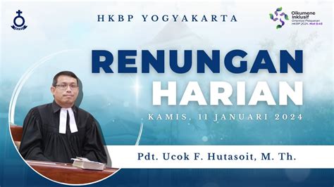 Renungan Harian I Kamis 11 Januari 2024 I HKBP Yogyakarta I Matius 10