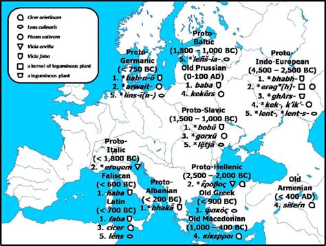 Linguistic and geographical evolution of the Proto-Indo-European roots ...