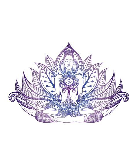 illustration vector mandala yoga meditation pose 4573627 Vector Art at ...