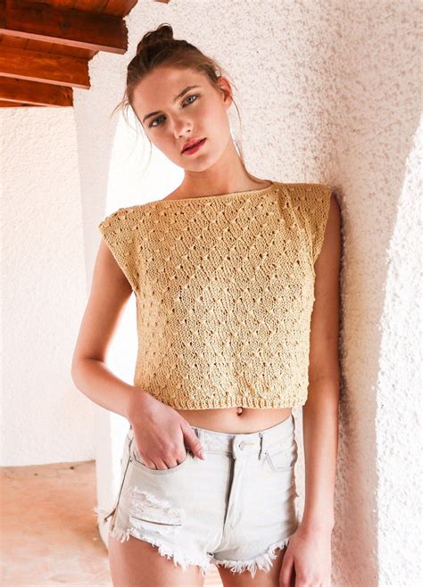 Patrons Pour Tricoter Un Top Tricot V Tements En Crochet T Shirt