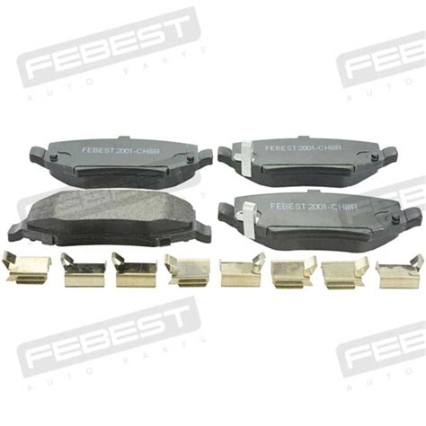 FEBEST 2001 CHIIIR FEBEST PAD KIT DISC BRAKE REAR KIT 68003776AA