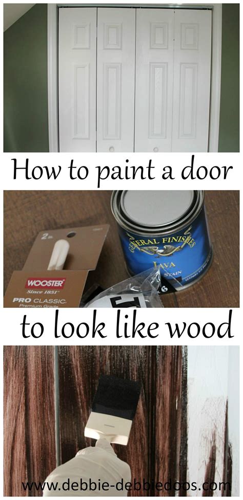 How To Paint A Door To Look Like Wood