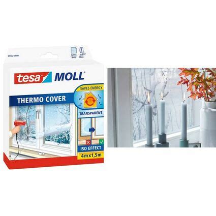 Tesa MOLL Thermo Cover Fensterisolierfolie 1 7 M X 1 5 M 05430 00000