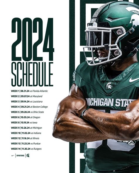 Michigan State Spartans Football Schedule Rana Ursula