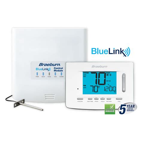 Braeburn Bluelink 7500 Universal Wireless Thermostat Kit 3 Heat 2 Cool Programmable Ac