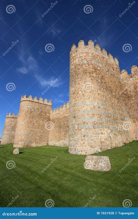 Medieval city walls stock photo. Image of wall, architecture - 7651928