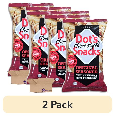 2 Pack Dot S Pretzels Original Seasoned Chicharrones Fried Pork Rinds Value Pack Bundled By