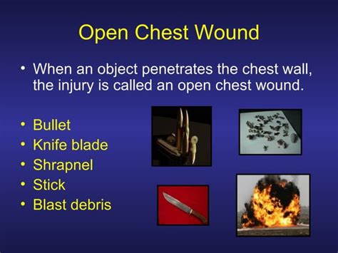 Treating Penetrating Chest Trauma PPT