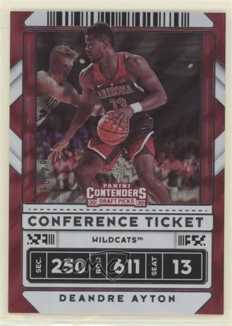 2020 21 Panini Contenders Draft Picks Conference Ticket 99 DeAndre