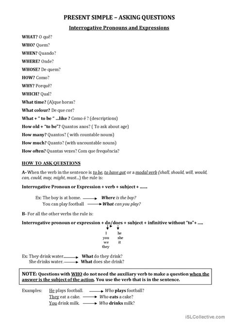 Present Simple- Asking questions: English ESL worksheets pdf & doc 