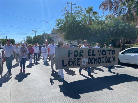 En La Paz Ciudadanos Se Unen A Marcha Por Nuestra Democracia