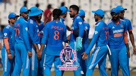 Indian Cricket Team World Cup 2023 Schedule